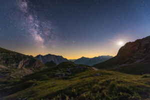sterren en bergen in Slovenie
