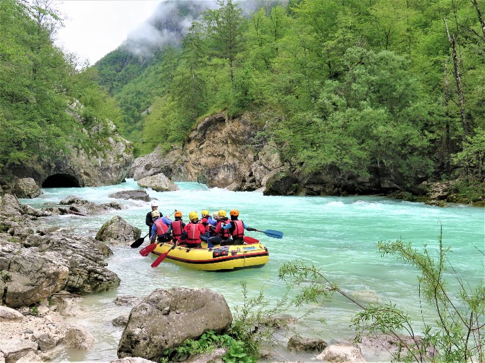 rafting Soca Slovenie