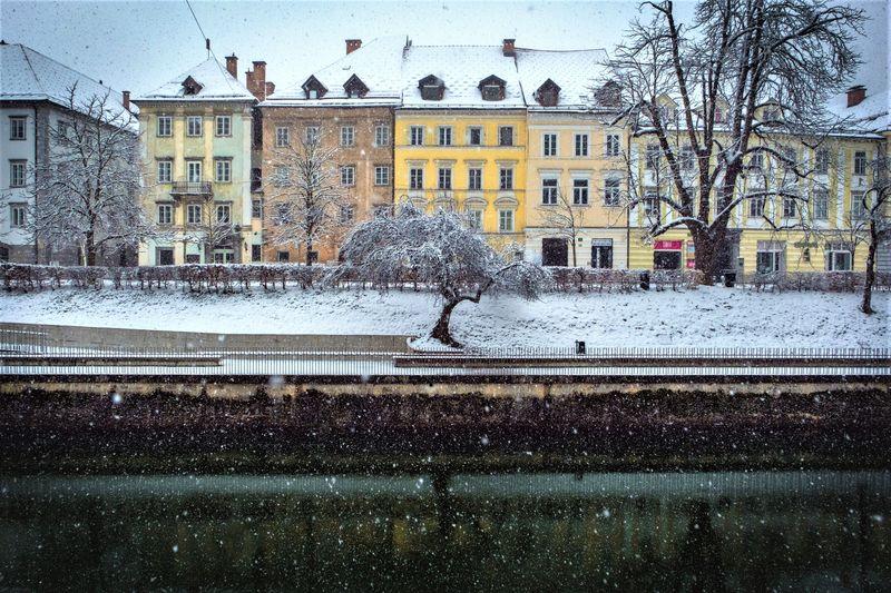 winter Ljubljana Slovenie