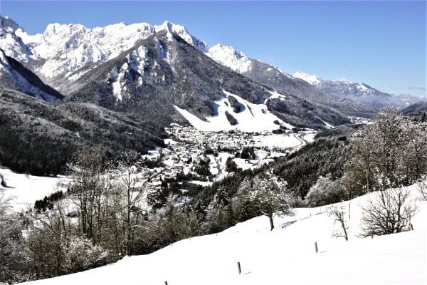 Slovenie ski kranjska Gora Julische Alpen
