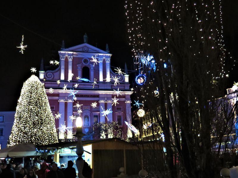 kerst Ljubljana Slovenie