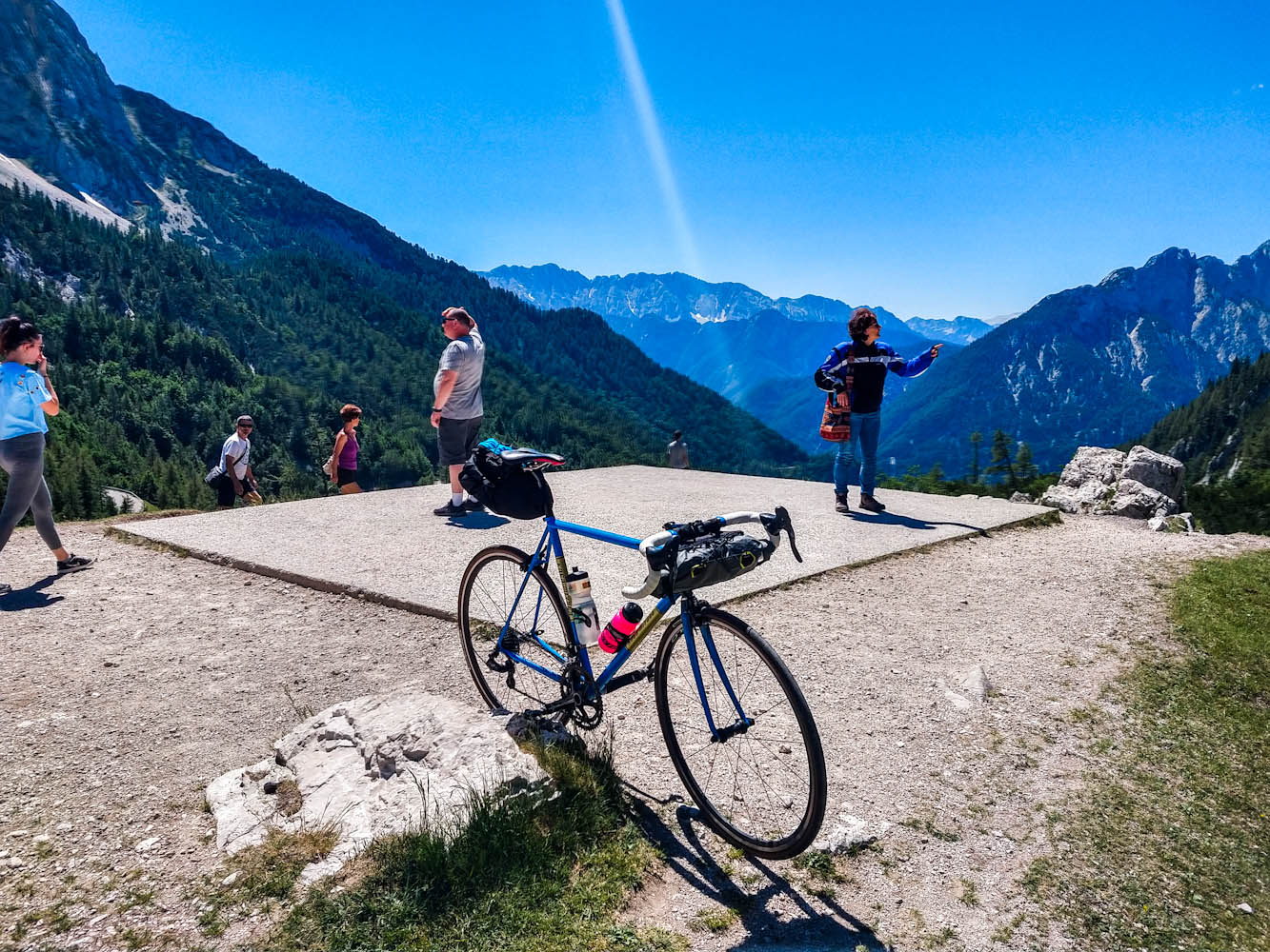 fiets bergpas Slovenië