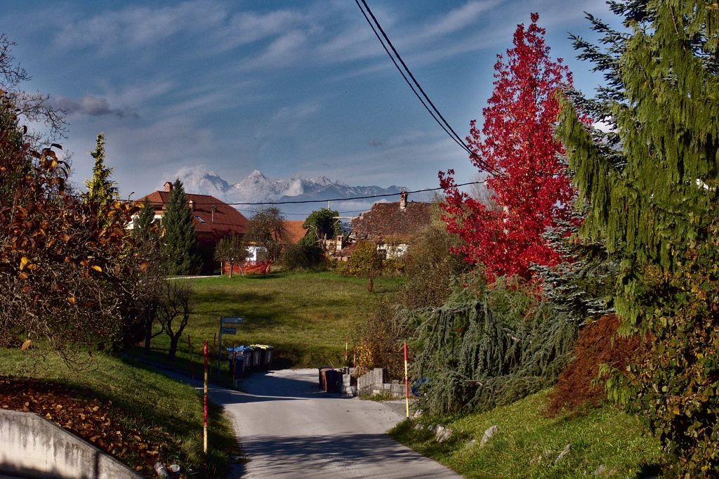 uitzicht slovenie herfst bergen