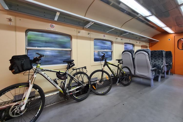 fiets mee in trein Slovenie