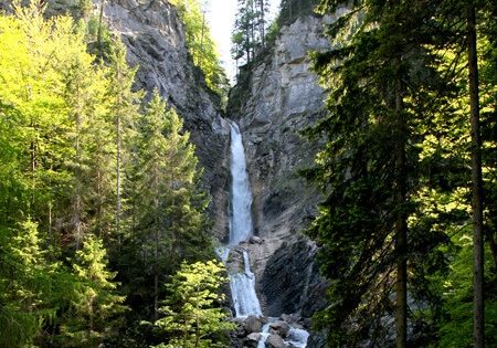 Martuljek watervallen in Slovenië; bron Mijn Slovenië